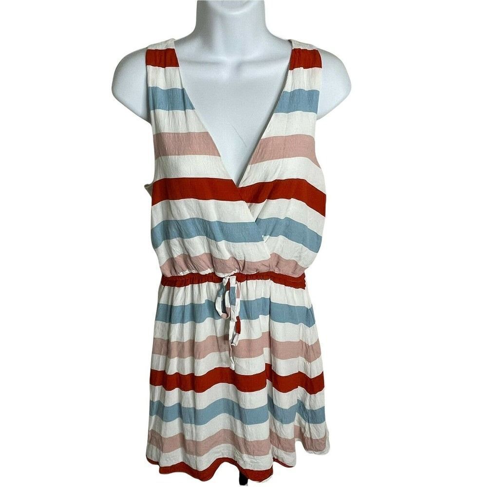 đ
șlovers + Friends Dreamland Bold Stripe Dress S Tie Waist Fully Lined - Picture 3 of 8